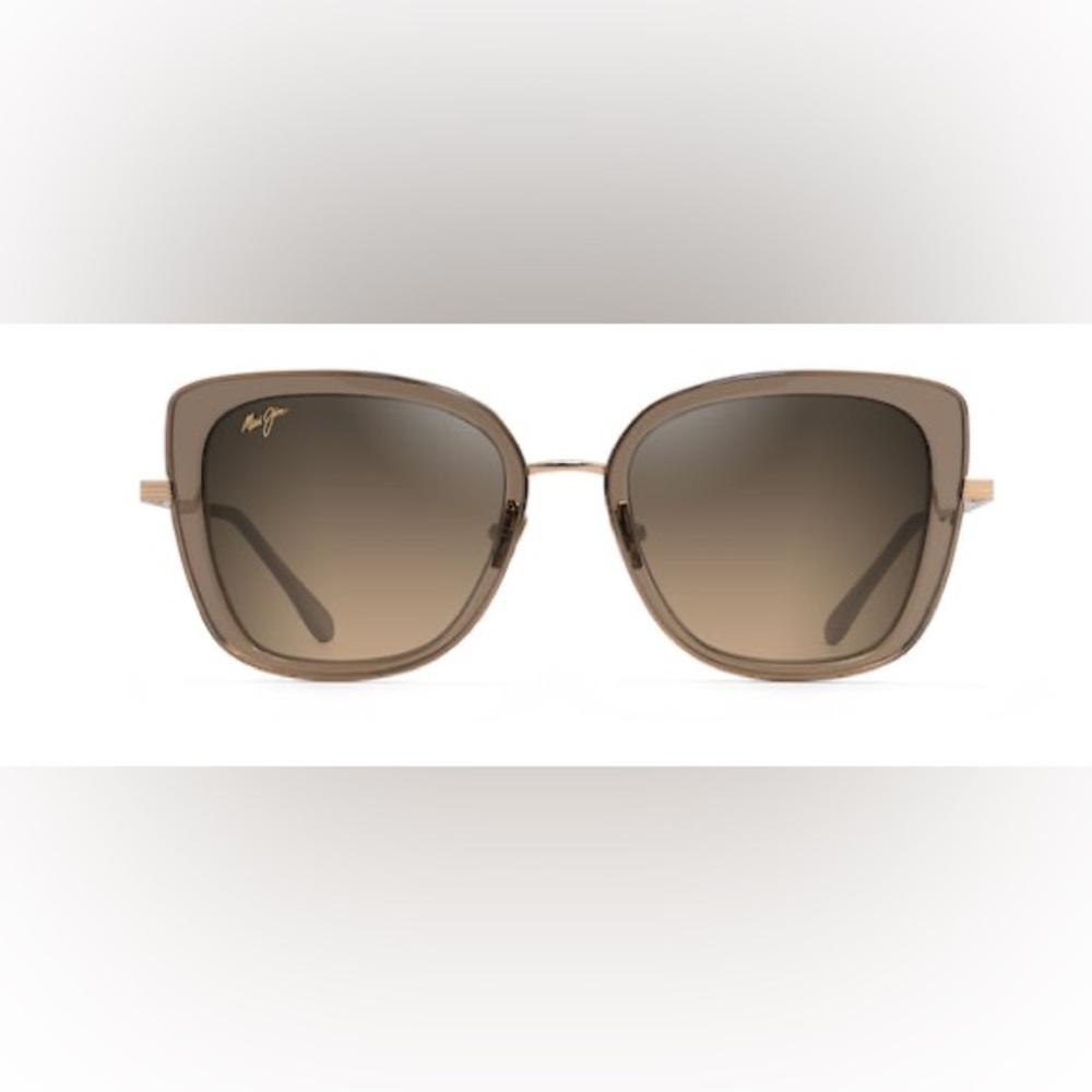 Maui Jim Violet Lake Transparent Taupe With Gold Sunglasses